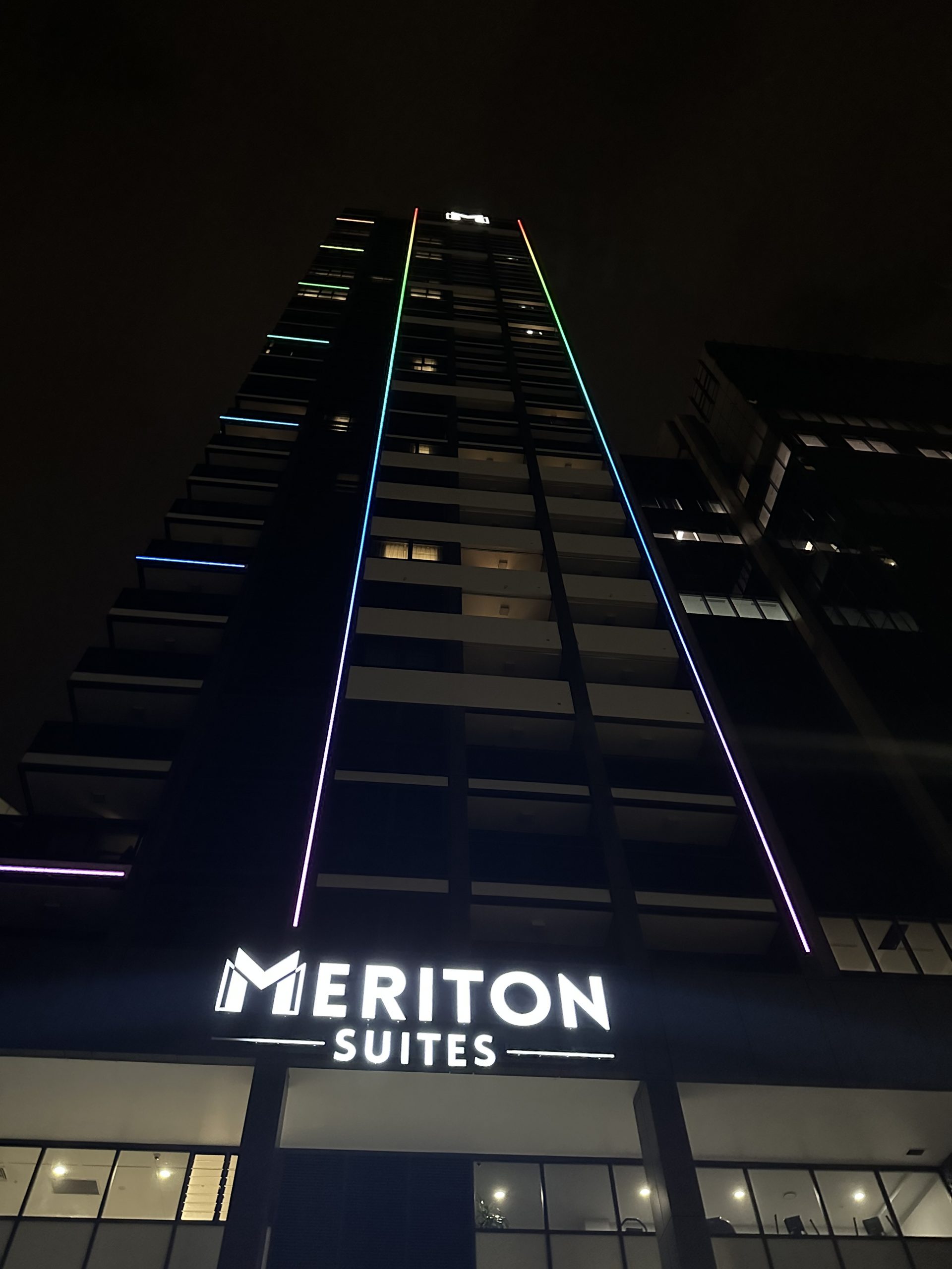 Meriton North Sydney façade lighting