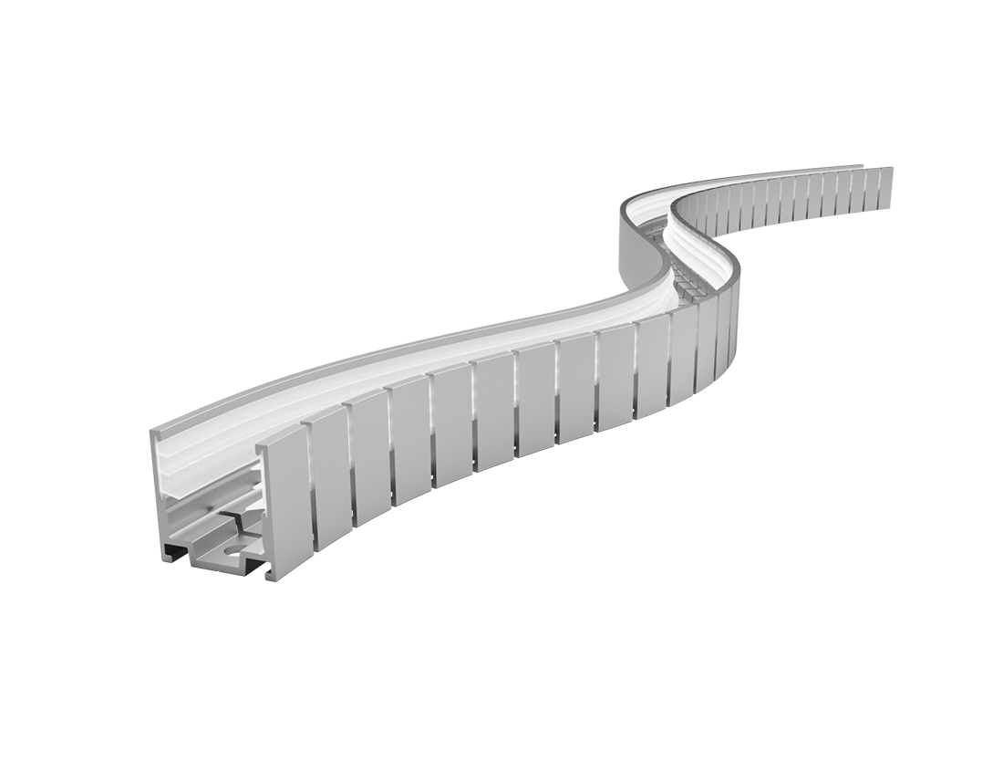 Bendable Serrated Aluminium Profile