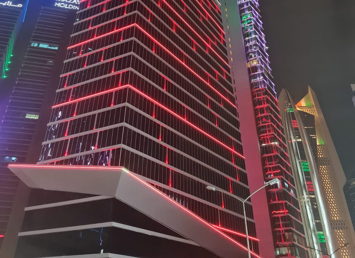 KBT Tower façade lighting